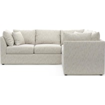 the pitt white sectional   