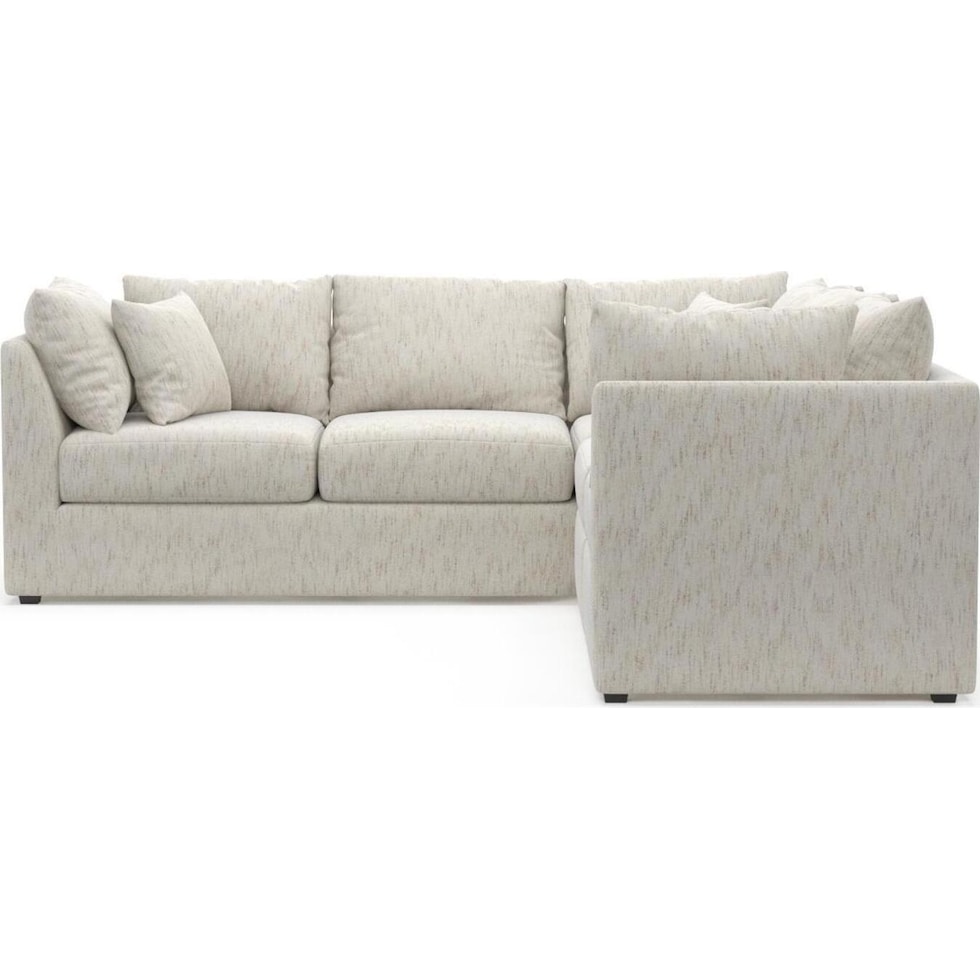 the pitt white sectional   
