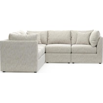 the pitt white sectional   