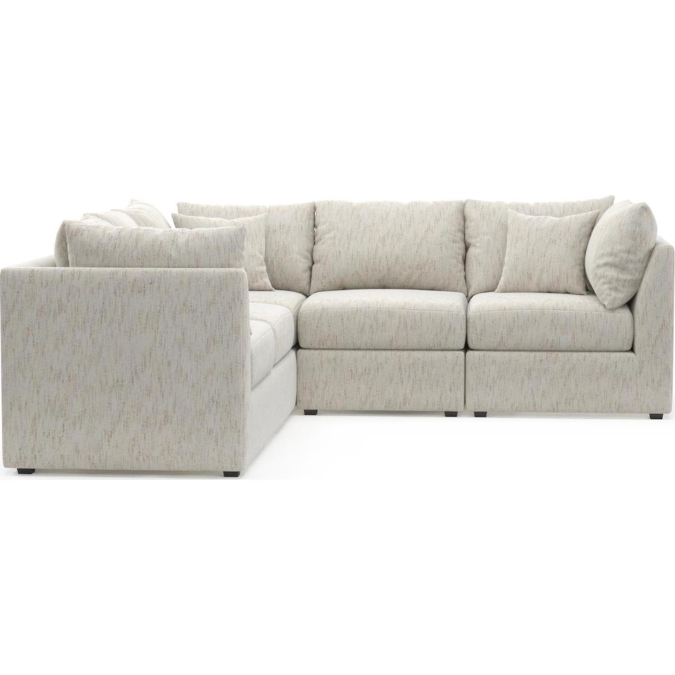 the pitt white sectional   