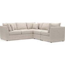 the pitt white sectional   