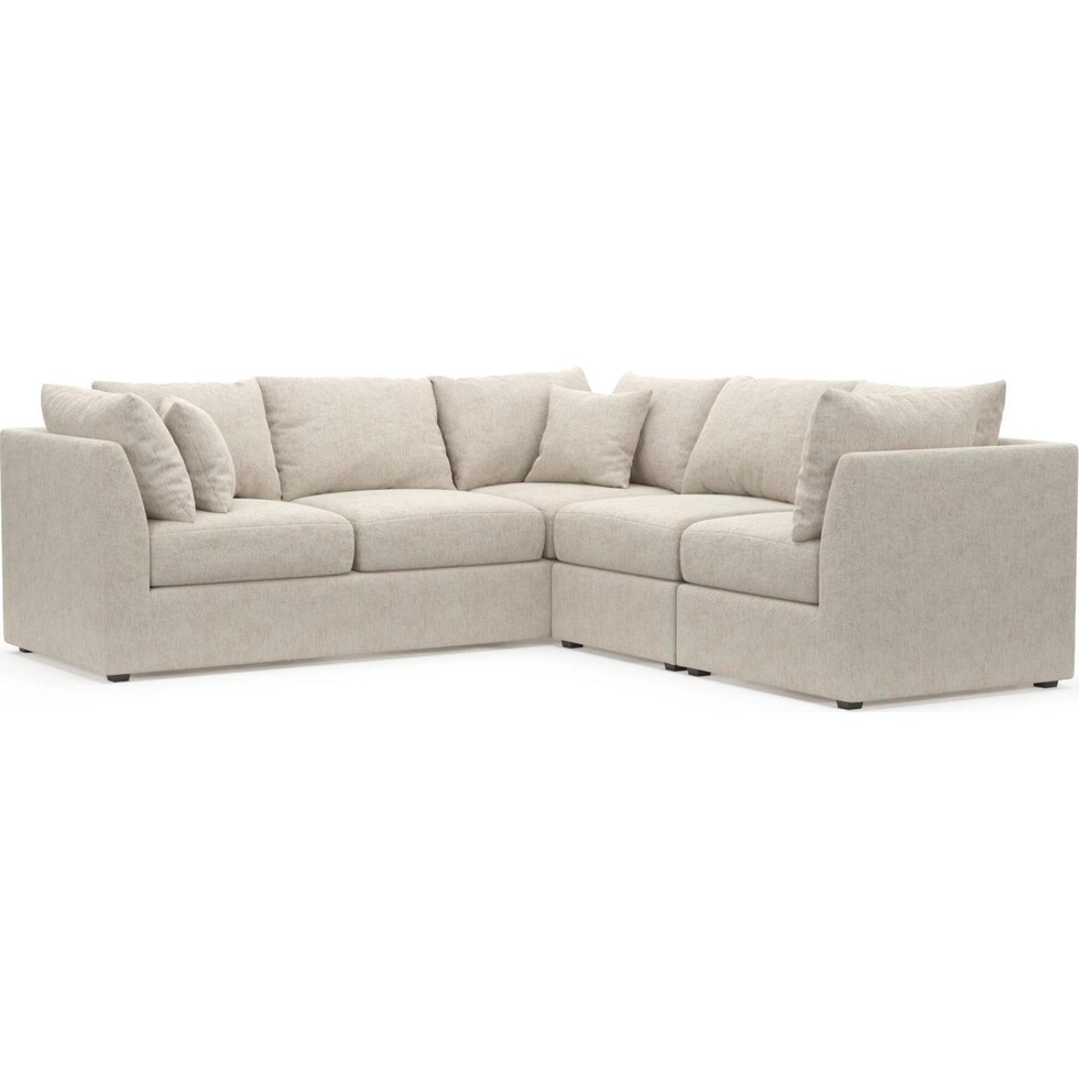 the pitt white sectional   