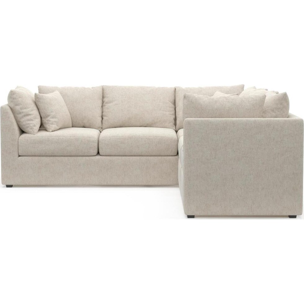 the pitt white sectional   