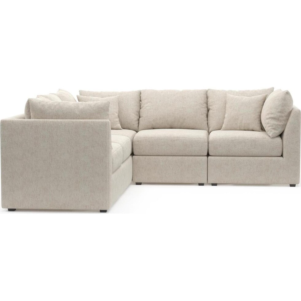 the pitt white sectional   