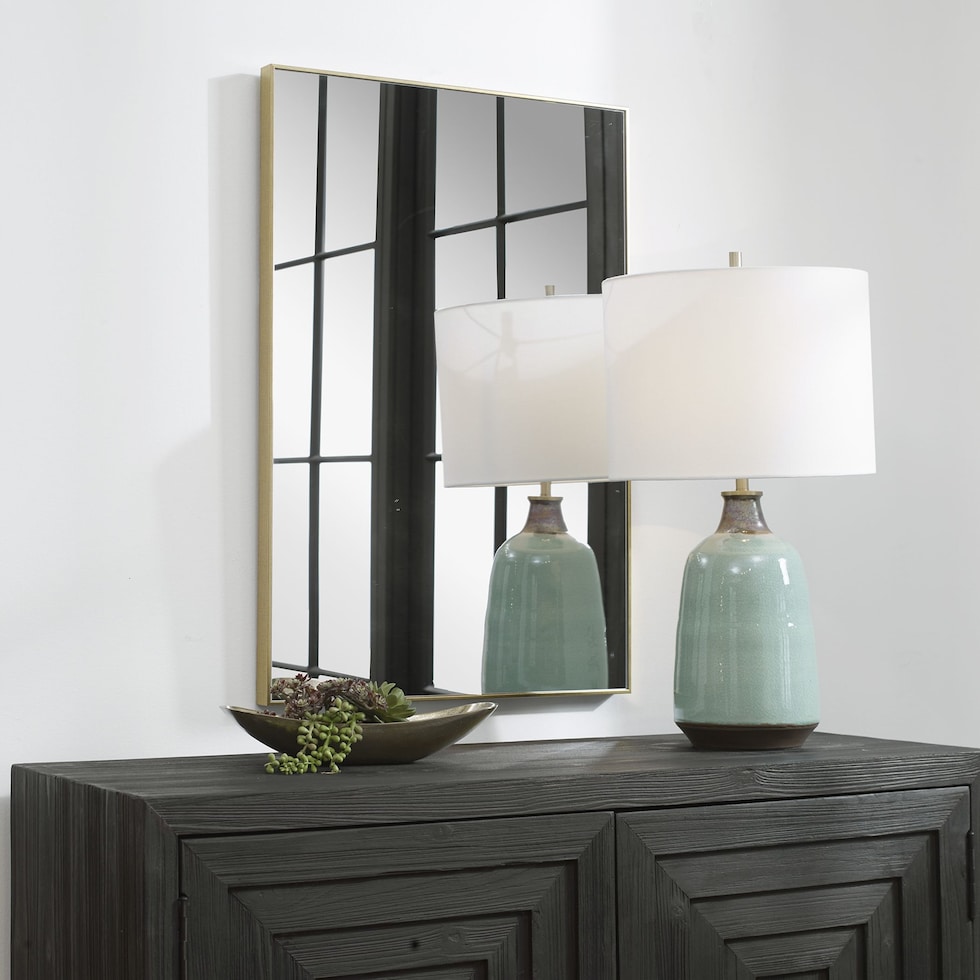thebes gold mirror   