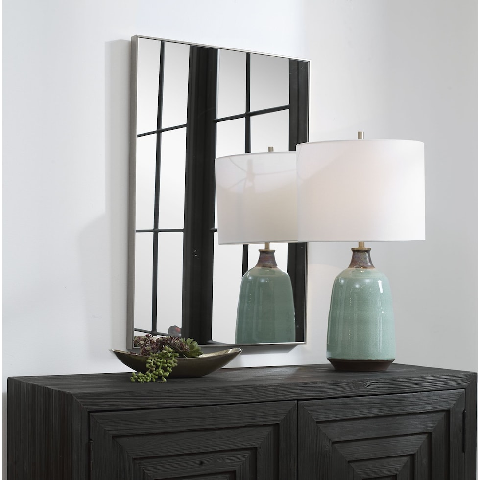 thebes silver mirror   