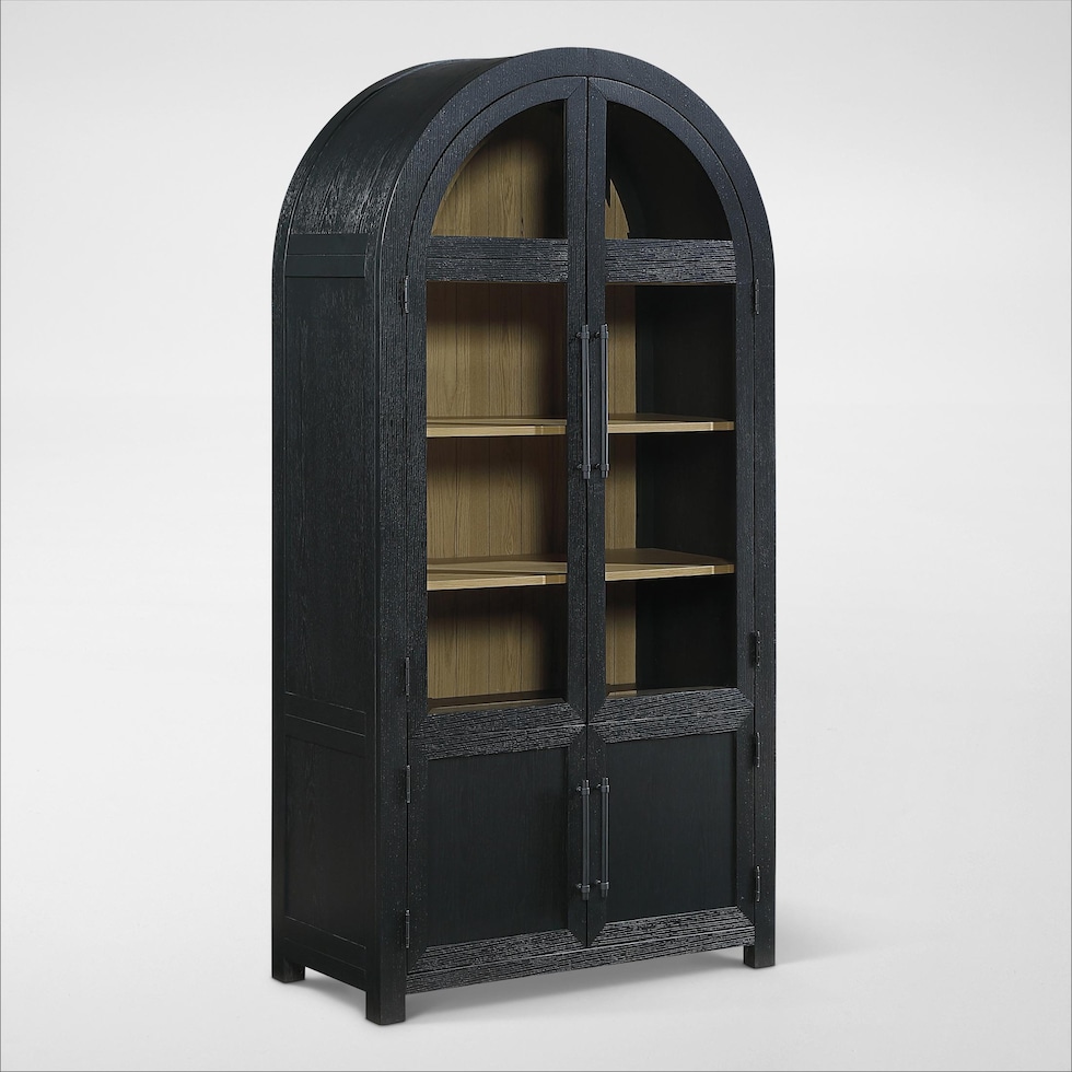 theo black display cabinet   