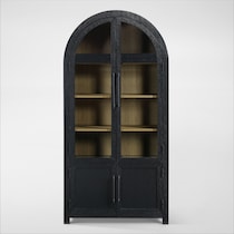 theo black display cabinet   
