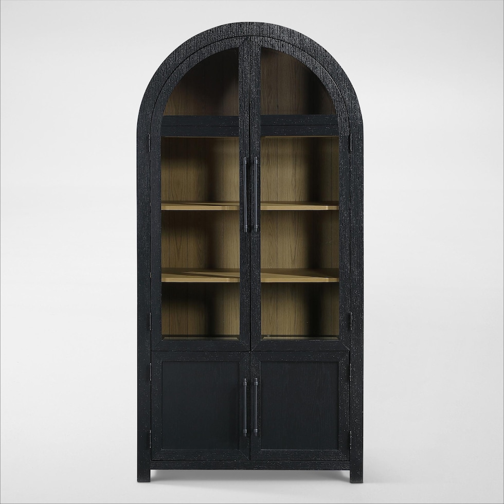 theo black display cabinet   