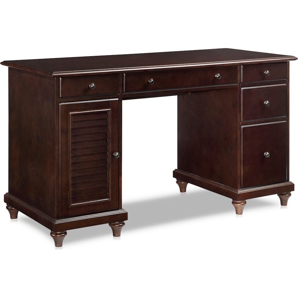 theo dark brown desk   