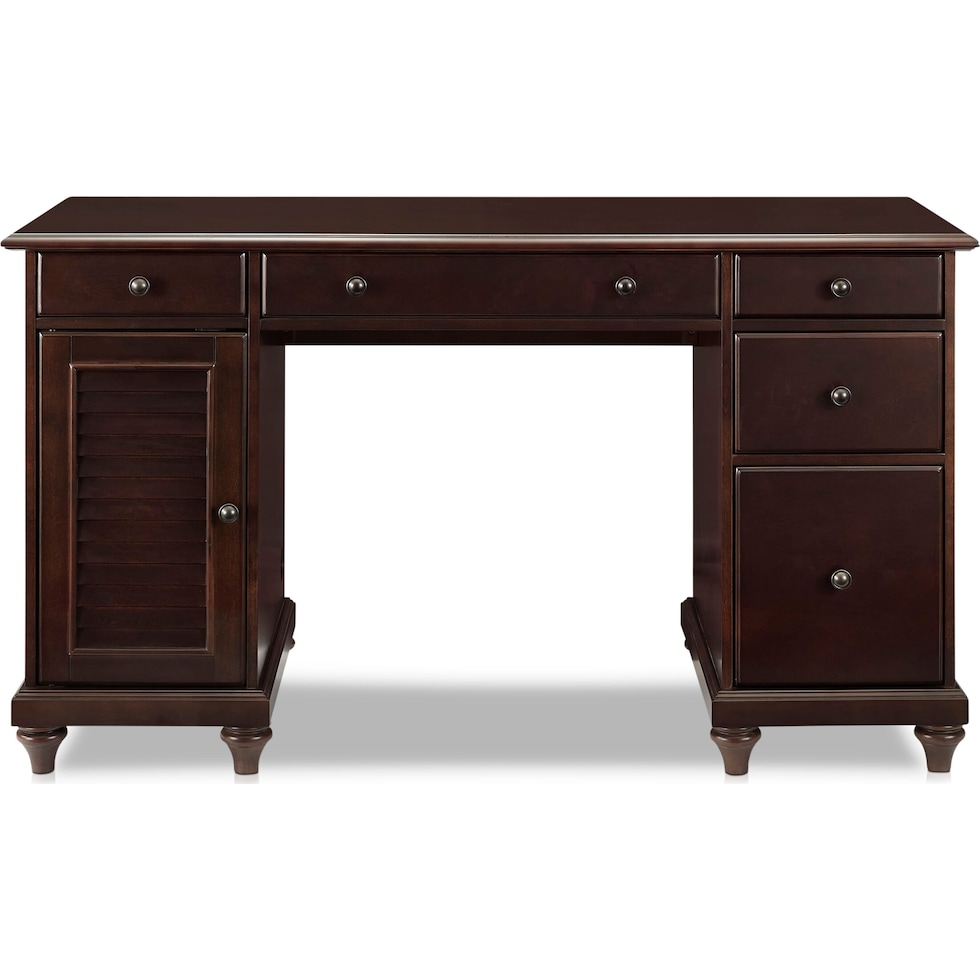 theo dark brown desk   