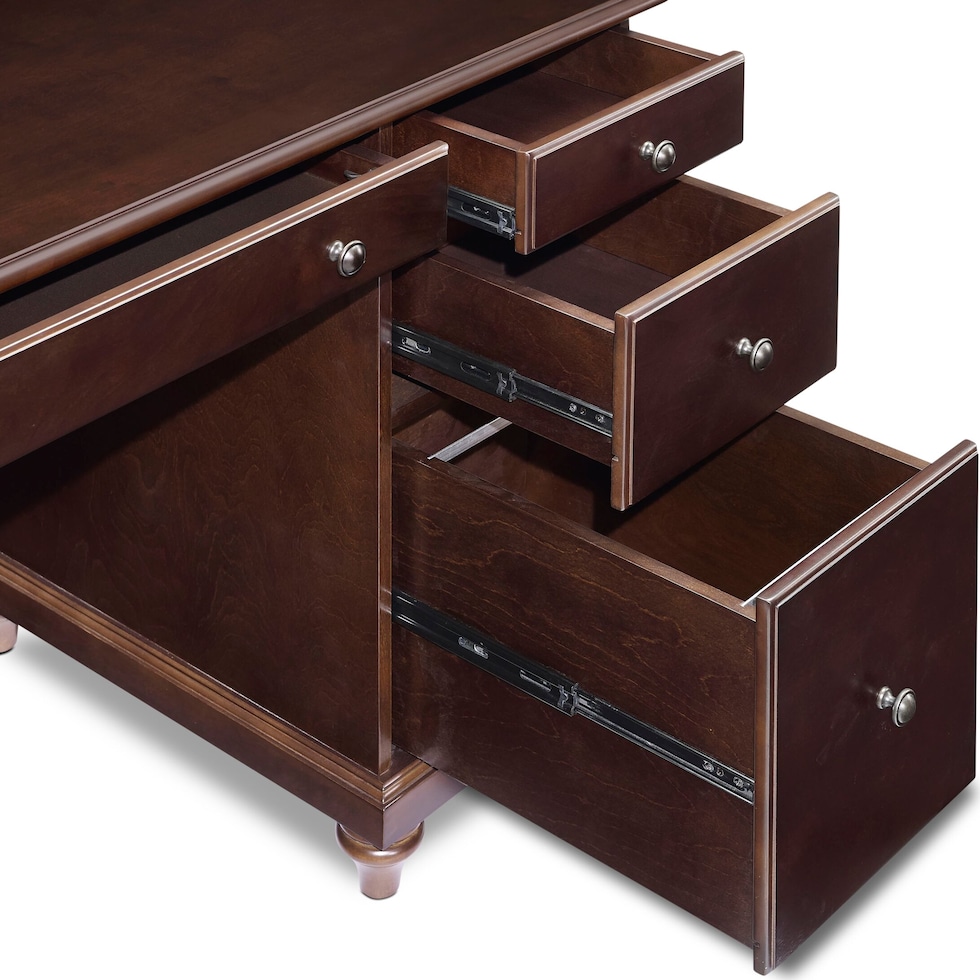 theo dark brown desk   