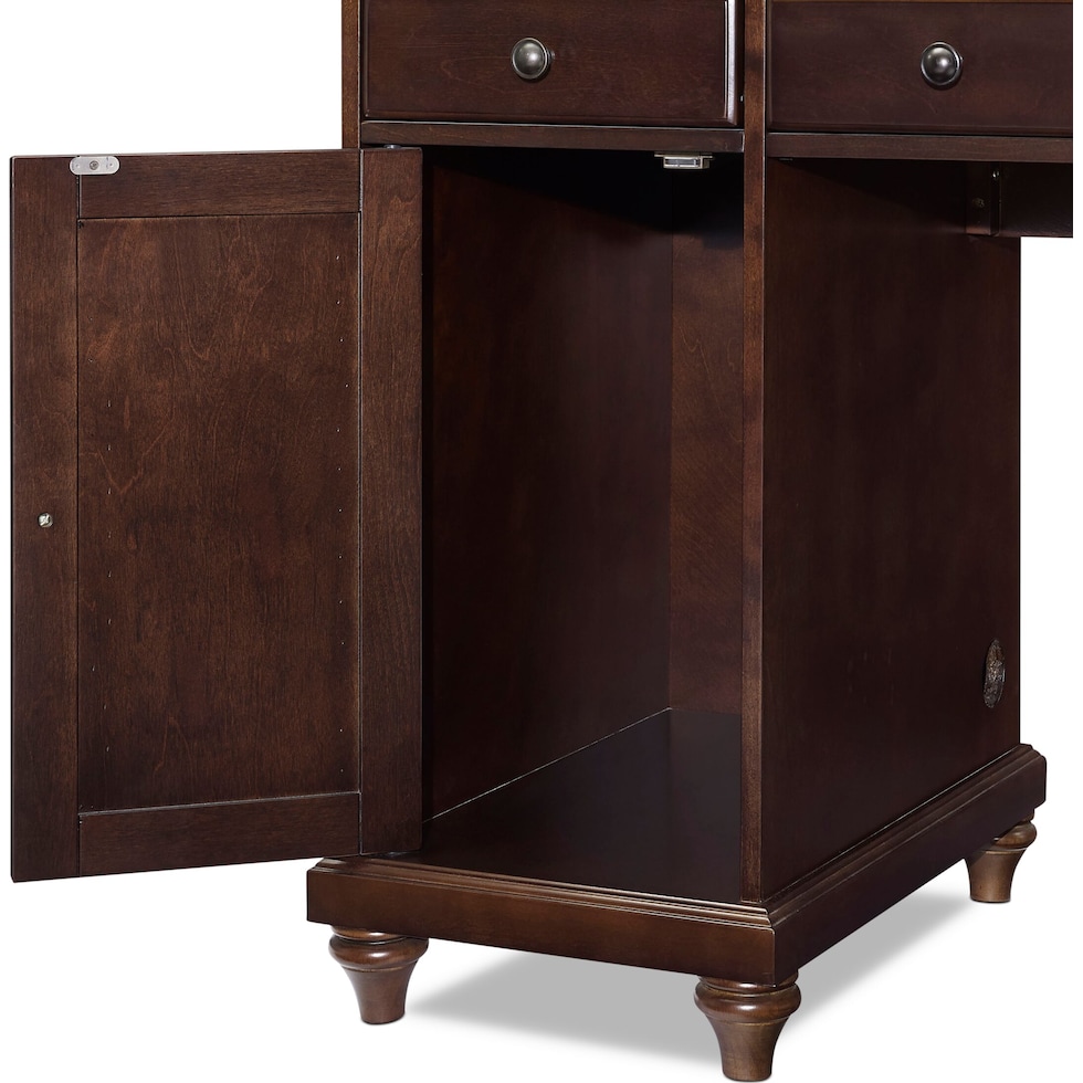 theo dark brown desk   