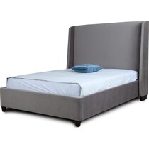 theron gray queen bed   