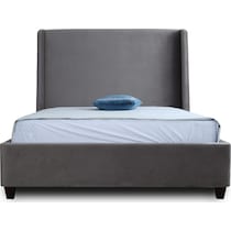 theron gray queen bed   