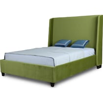 theron green queen bed   