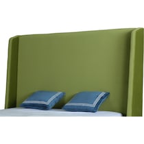 theron green queen bed   