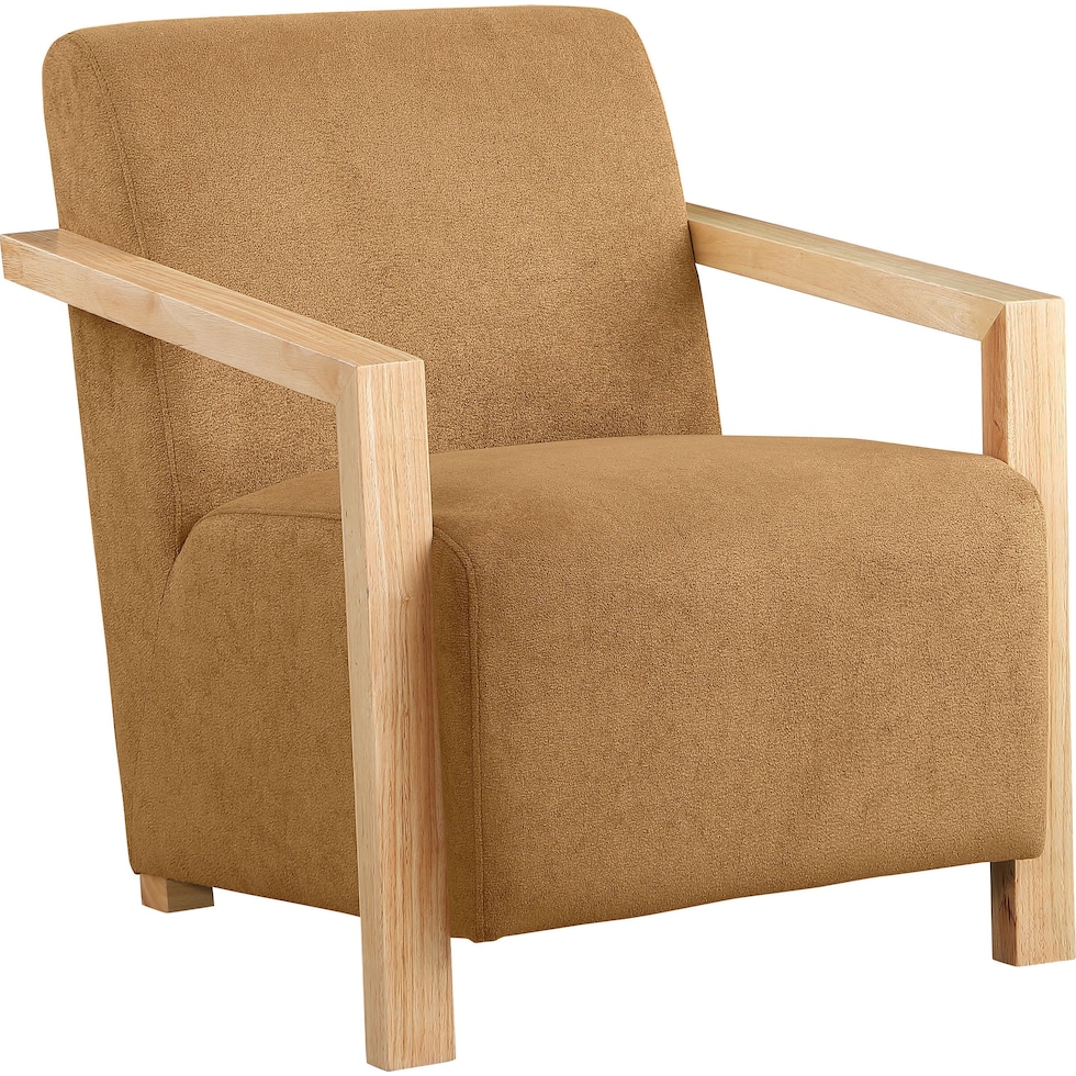 thomas yellow accent chair   