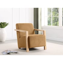 thomas yellow accent chair   