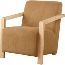 thomas yellow accent chair   