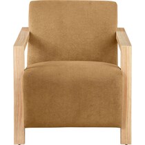 thomas yellow accent chair   