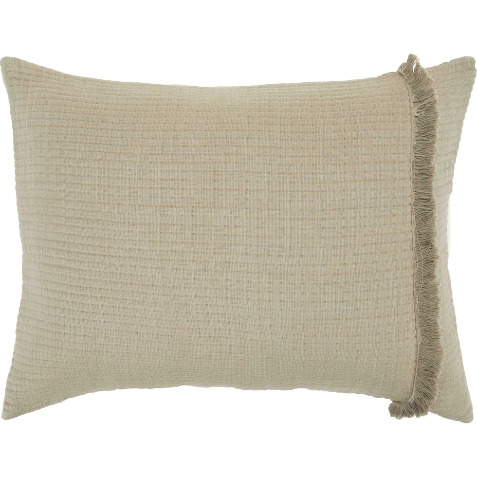 thoreau neutral pillow sham   