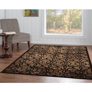 Throne 5 X 8 Area Rug - Brown
