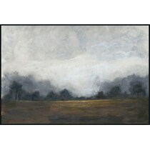 through the fog hand painted wall art   