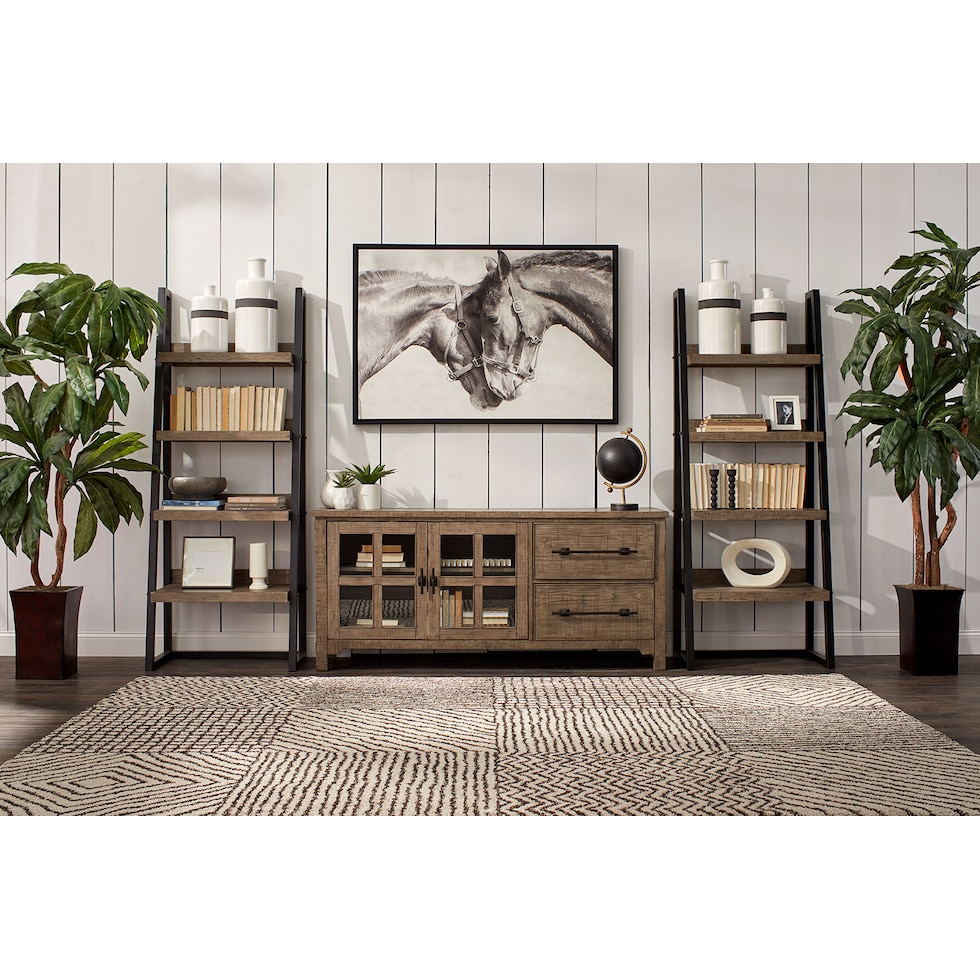 tiburon gray entertainment wall unit   