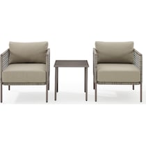 tidal bay gray outdoor chair set   