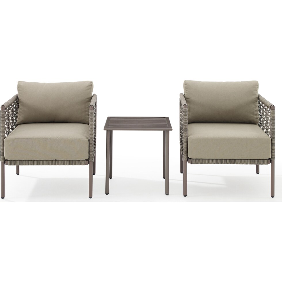 tidal bay gray outdoor chair set   