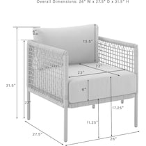 tidal bay gray outdoor chair set   