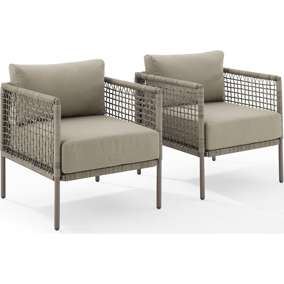 tidal bay gray outdoor chair set   