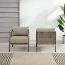 tidal bay gray outdoor chair set   