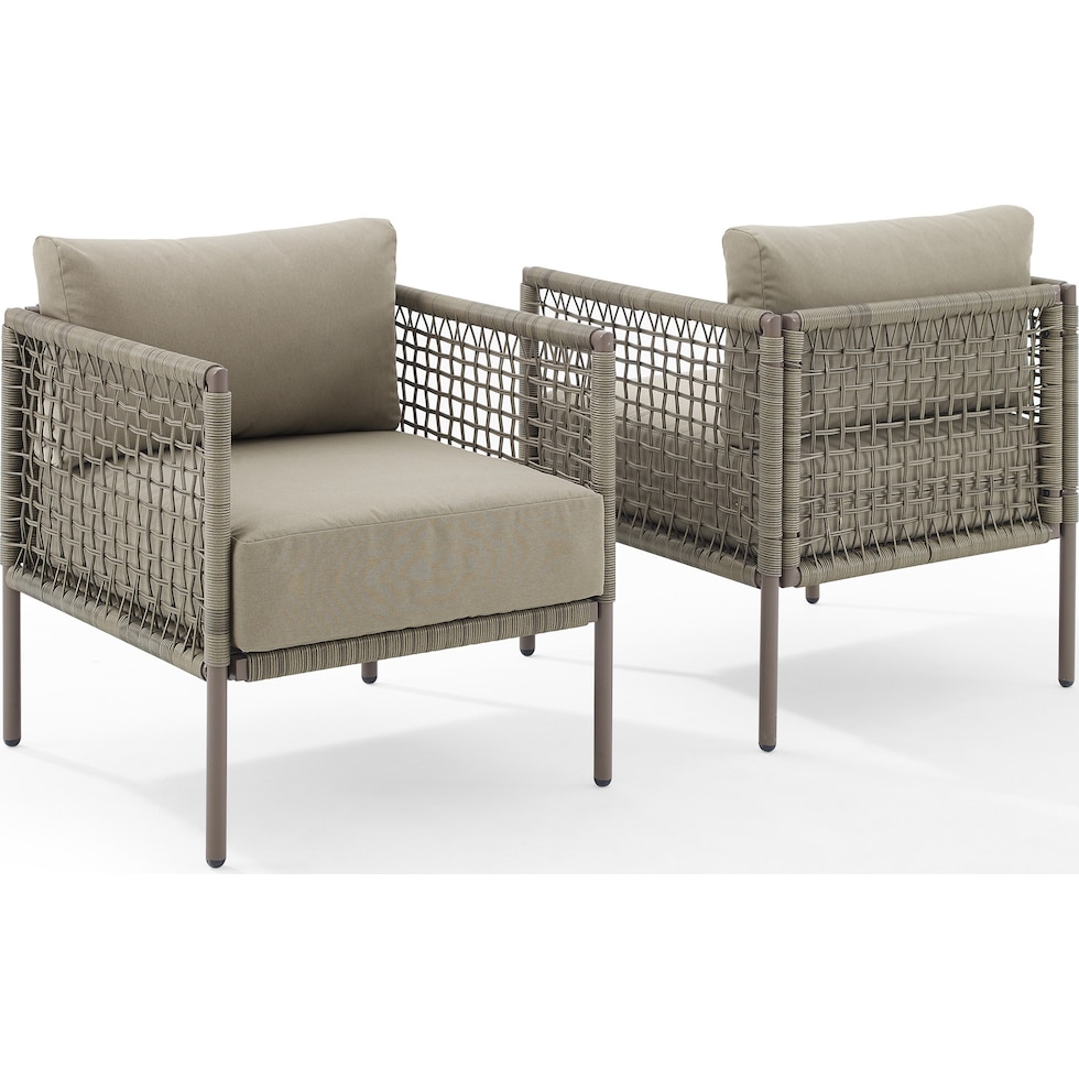 tidal bay gray outdoor chair set   