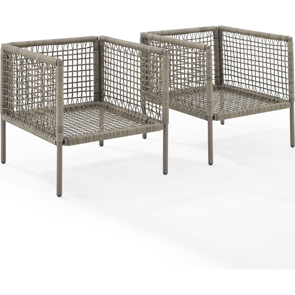 tidal bay gray outdoor chair set   