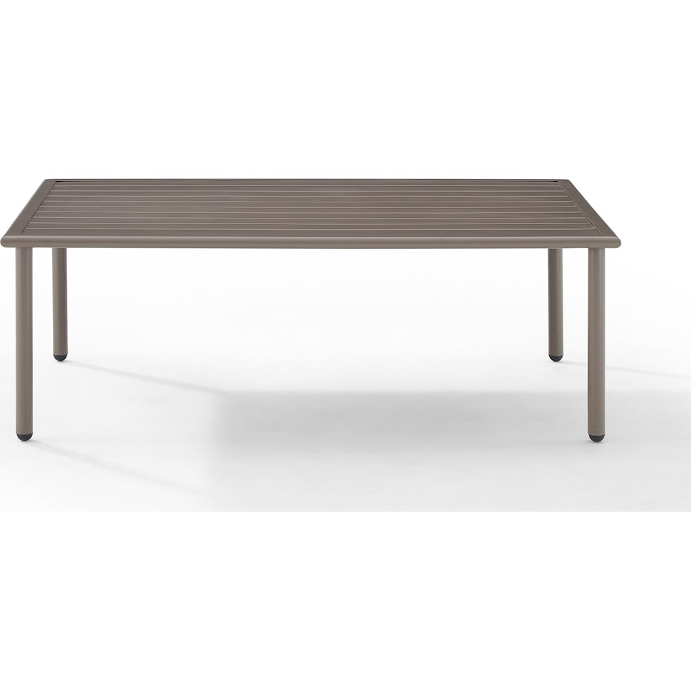 tidal bay light brown outdoor coffee table   
