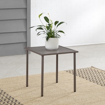 tidal bay light brown outdoor end table   