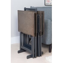 tidy brown gray tray table   