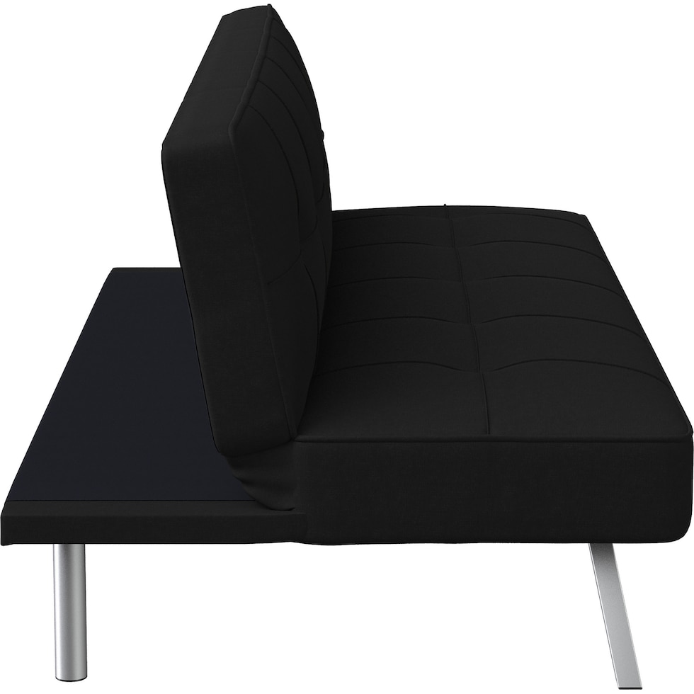 tiegan black futon   