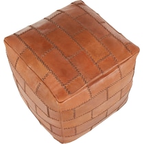 tiegan light brown pouf   