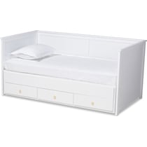 tiffani white gold twin bed   