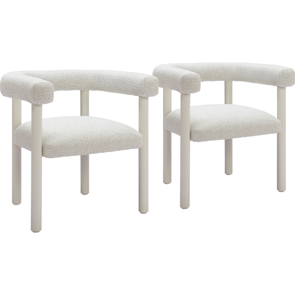 tiger bay white outdoor dining chair   