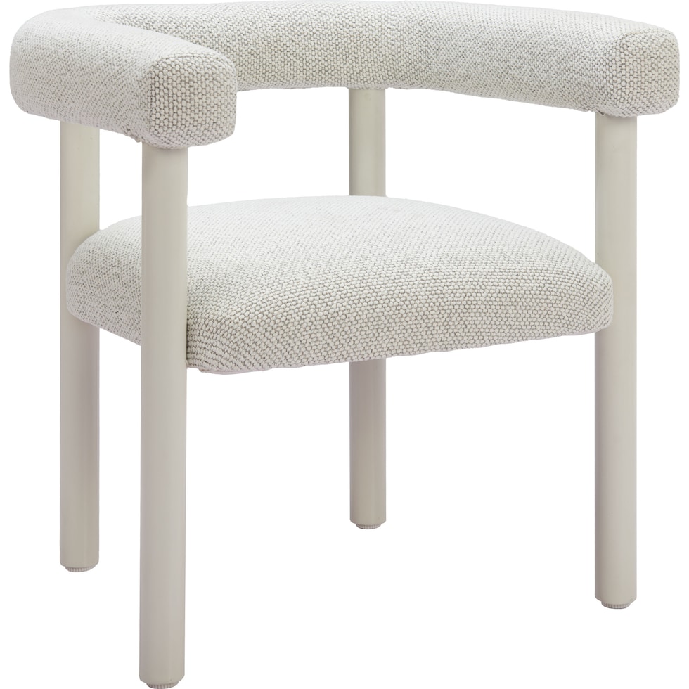 tiger bay white outdoor dining chair   