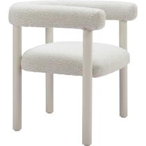 tiger bay white outdoor dining chair   