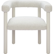 tiger bay white outdoor dining chair   