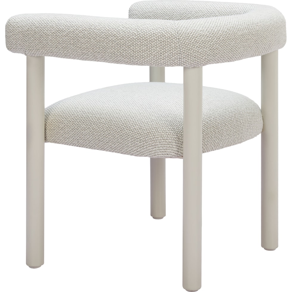 tiger bay white outdoor dining chair   