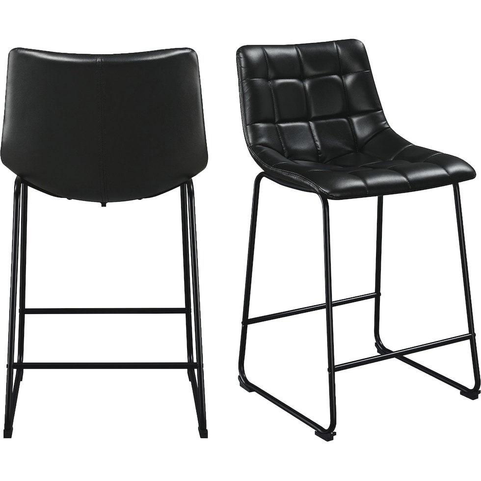 tillamook black counter height stool   