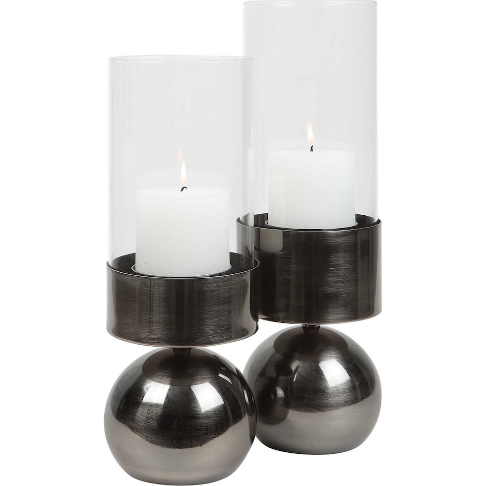 tilston gray candleholders   