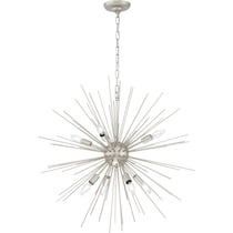 timber silver chandelier   